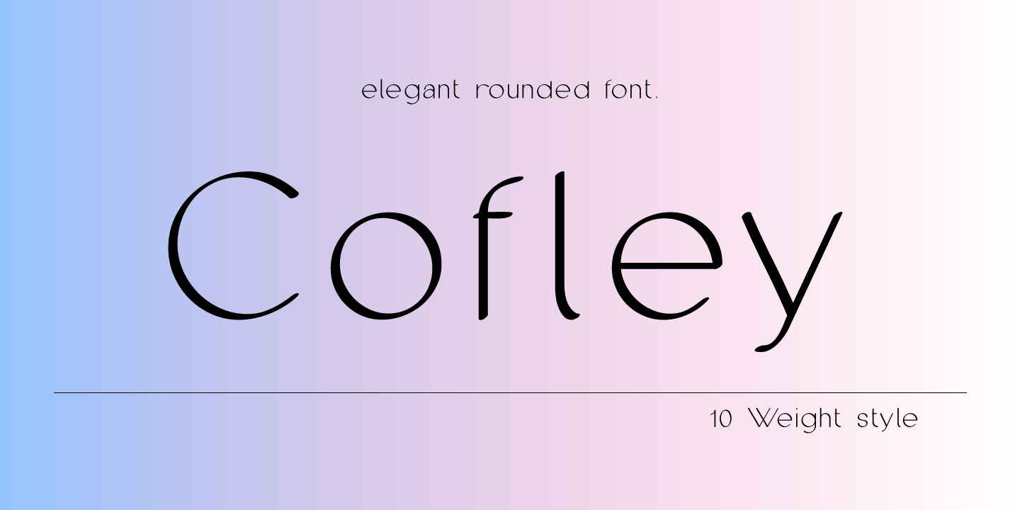 Cofley Bold Font preview